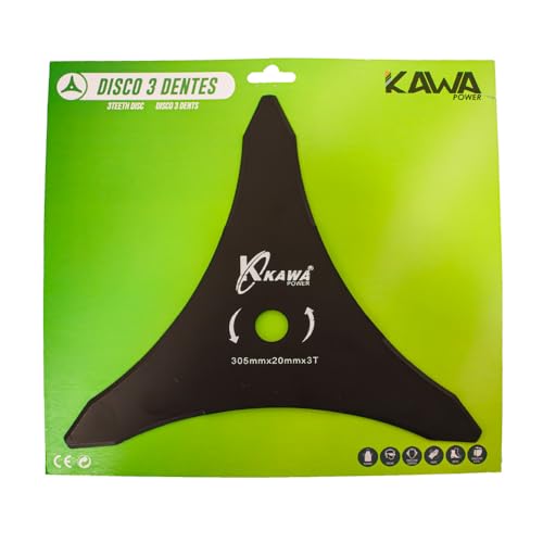 Kawapower Disco Cuchilla de punta curva 305mm 3 dientes