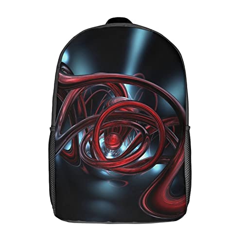 Sac à dos étanche 17 pouces avec imprimé 3D pour ordinateur portable
