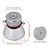 BQLZR Ultrasonic Piezoelectric Transducer Speaker 28khz 100W Aluminum Alloy Silvery