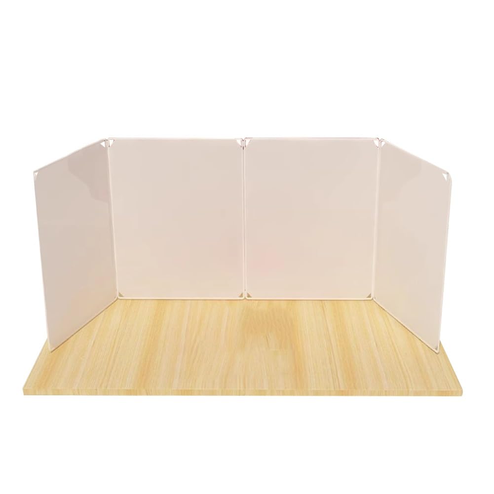 Panel Divisor de Oficina portátil en Forma de U, antiestornudos, Separador de Escritorio, Pantalla de privacidad insonorizada, Ideal para escuelas y oficinas, 60x45x45cm. Mejora la Seguridad