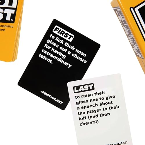 Image of Family Card & Board Games for Adults and Kids, Fun Strategy & Party for All Ages, Multi-Players, Perfect for Game Nights, Travel & Home Entertainment (First & Last)