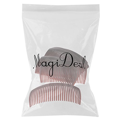 MagiDeal 12 Stuks Haarkammen 29 Tanden Insteekkam Haarclip Haarspeld Haaraccessoires Feestmode - Koffie - Image 3