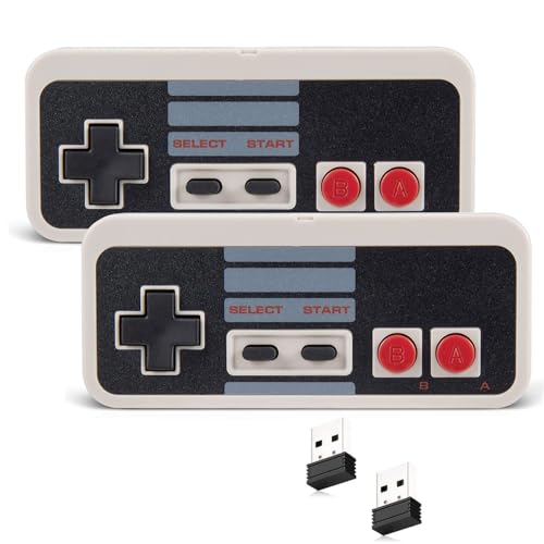KIWITATA 2X Wireless Nes USB Controller for PC...
