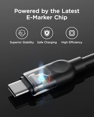 TALIX 240W USB-C to USB-C Fast Charging Cable: 10' $9.49; 6.6' $7.60; 3.3' - image 4