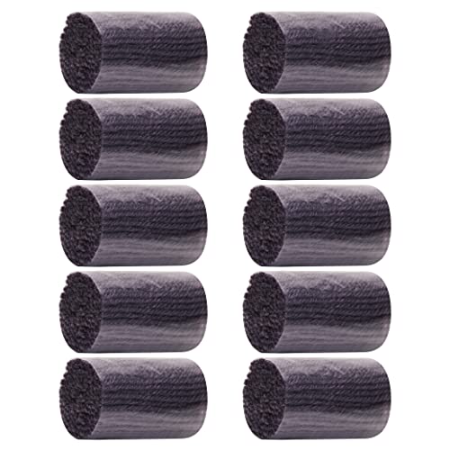 Image of Beyond Your Thoughts DIY 28 Colors 10Pcs Latch Hook Kits Yarn Bundles for Kids Adult Handmake Craft Sewing Knitting YarnDack Grey