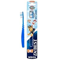 Dr.BEST Paw Patrol Zahnbürste, Weich (1 Stück), weiche Borsten und kindgerechter Griff