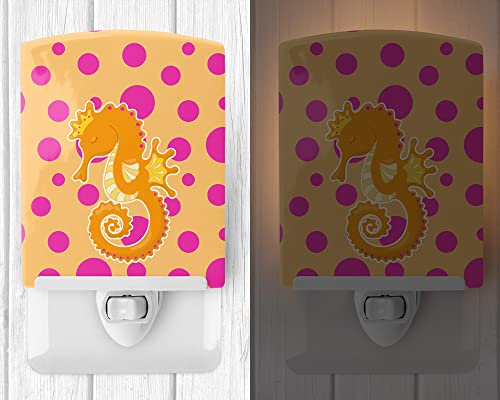 Lámpara de noche cerámica Seahorse multicolor 6x4x3 miniatura 2