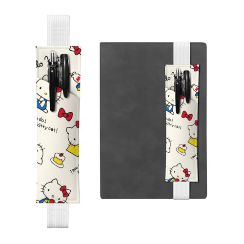 ハローキティ ペンケース ブックバンドペンケース B6からa5用 おしゃれ 筆箱 かわいい ペンシルケース 手帳 Puレザー ペンシルポーチ リサイクルレザー