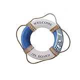 DISEÑO: Agregue un toque de elegancia náutica a su decoración con este salvavidas decorativo. Hemos preparado para ti anillos de vida decorativos de diferentes tamaños y colores. Espero que estos artículos para el hogar puedan brindarle un estilo de decoración único.