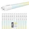 LUXRITE 25-Pack 4FT T8 LED Tube Light, Type A+B, 13W=32W, 3 Colors 3500K | 4000K | 5000K, Single and Double End Powered, Plug and Play or Ballast Bypass, 1950 Lumens, F32T8, Frosted Cover, UL Listed