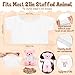 Litherr S 1 Pcs Sublimation Stuffed Bear Clothes Tshirt Blank 21 Inch Stuffed Animal Shirt Plush Doll Clothes Accessory DIY Your Unique Stuffed Doll Outfit