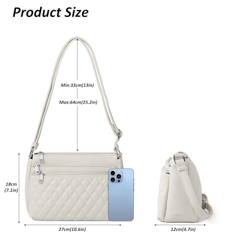 Image of TANTOMI Medium Crossbody Bags for Women Handbag PU Leather Purses for Women
