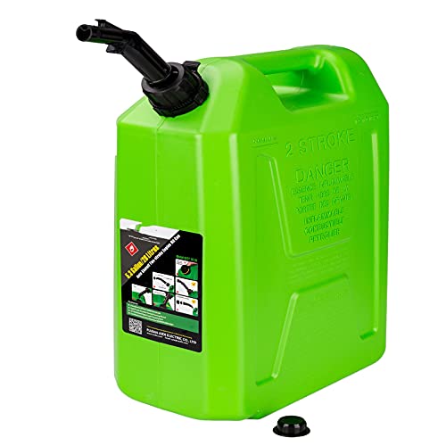 CGF- Taniche Carburante Tanica di plastica 5L,10L,20L Plastica con beccuccio e Pompa Manuale a sifone - per Benzina, Diesel - Approvata - Spessore Parete 1 MM - Giallo, Rosso, Verde