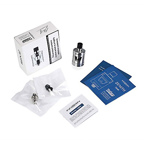 Innokin-SNS02106-Zenith-MTL-Tank-2mL-High-Quality-Atomizer-Mouth-to-Lung-vaporizer-Silver-No-nicotine-or-tobacco