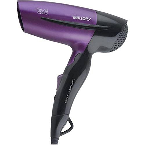 Secador de Cabelo Travel 1500 com Cabo Dobrável Bivolt 1250w Roxo Mallory