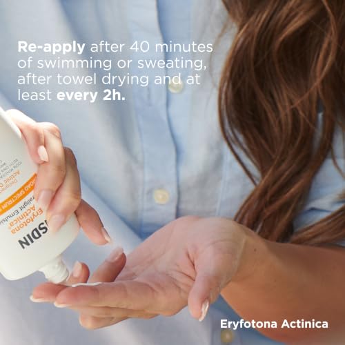 Image of ISDIN Eryfotona Actinica Mineral Face Sunscreen SPF 50+, No White Cast | 100% Mineral UV Filters, Zinc Oxide, Suitable for Sensitive Skin, Non-comedogenic, Dermatologist Recommended