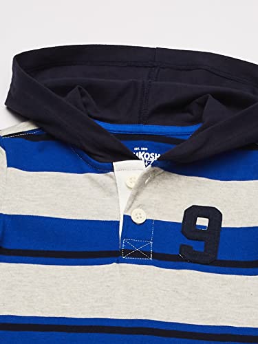 OshKosh B'Gosh Boys' Little Hooded Rugby Top2