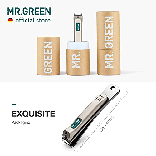 Mr.green Nail Clippers Curved Blades Fingernail Cut Nippers Manicure Scissors Stainless Steel Pedicure Tools (Medium) #TOP6
