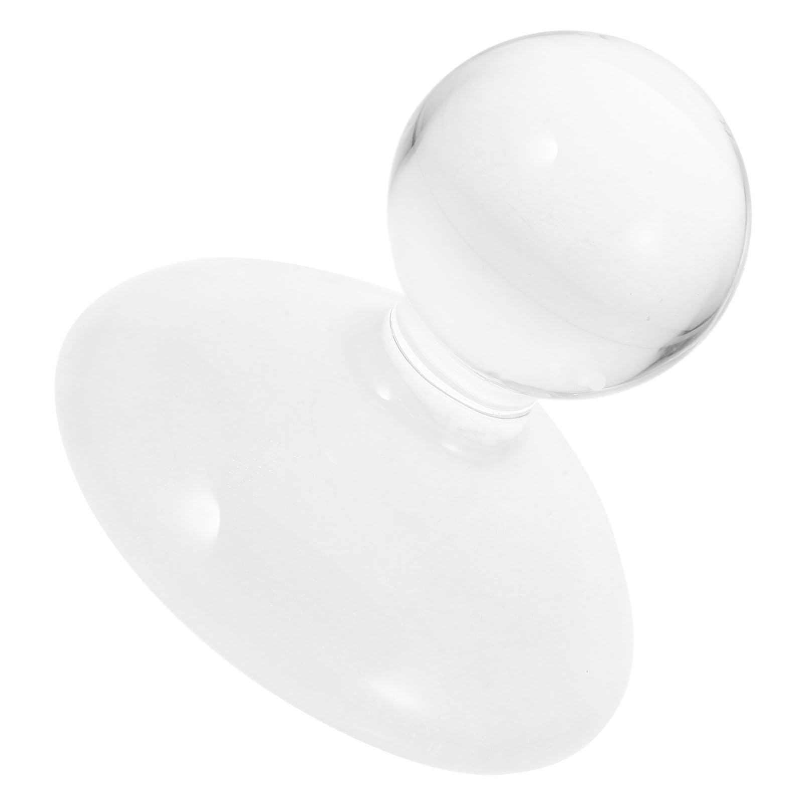 Mortero de cristal pequeño transparente compacto para moler hierbas y pigmentos 8