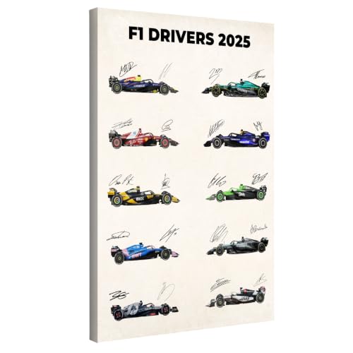 InkFlow Posters Race Car Collection Canvas Poster - Modern Motorsport Vehicle Artwork - High Speed Racing Car Design Set - Living Room Office Wall Decor - 30x40 WRAPPED CANVAS Print