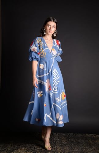 Image of ANNI Designer Women's Rayon Viscose Modern Maxi Dress