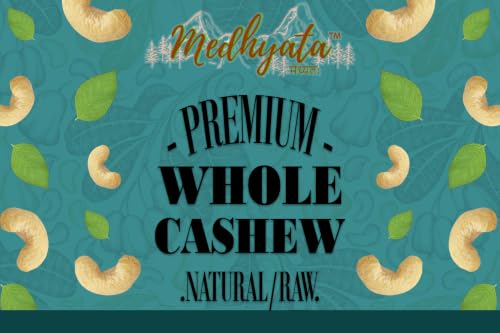 Image of Medhyata Whole Cashew /Kaju Nuts 1Kg Pack | Whole Crunchy Cashew Nuts | Premium Kaju | Rich in Protein | Rich in Fibre | Dry Fruit | Festive Snacking