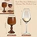 Ohmique Chalice Cup Wooden, Communion Goblet with Tray & Gift Bag, Communion Chalice Wooden Goblet, Handmade Vintage Wine Cup (5.1 inches)