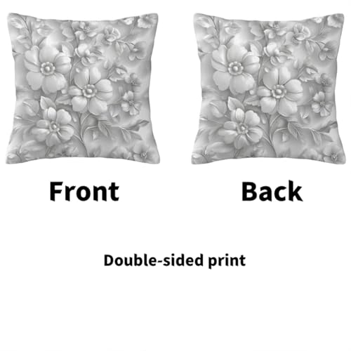 Housse coussin 40x40 motif fleur idée cadeau femme idéal