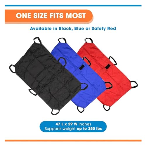 Tragbarer Pet Stretcher für Hunde – Notfall-Tiertransport-Bahre mit Sicherheitsgurt, faltbar & leicht, sichere Tragelösung in Blau, Einheitsgröße