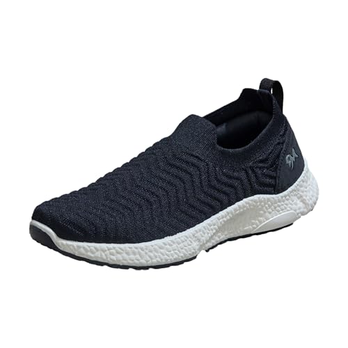 Image of Neeman's Flex Weave Slip On Shoes for Men | Breathable Knit Upper, Lightweight Cushioned Sole | Stretchy Slip-On Sneakers for All-Day Comfort,Shoe