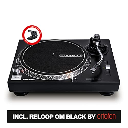 Reloop Platine RP-2000 MK2 DJ RP-2000 avec commande directe à quartz et sortie phono / ligne, Noir métallisé - Les Beatles, Paul McCartney, John Lennon, RIngo Starr, George Harrison Reloop Platine RP-2000 MK2 DJ RP-2000 avec commande directe à quartz et sortie phono / ligne, Noir métallisé – Image 3