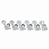 6pcs 6R Inline Guitar String Tuning Pegs Machine Head Tuners Chrome Guitar Parts
