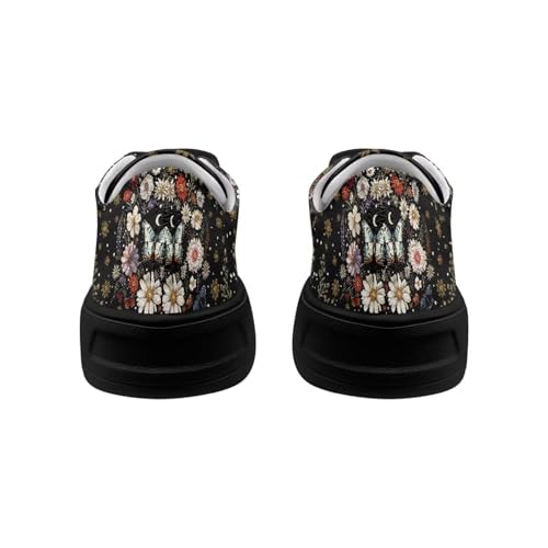 Women's Lace up Low Top Canvas Shoes Low Top Sneakers Fashion Casual Sneakers with Arch Support Comfy Flats 5.5-13.52