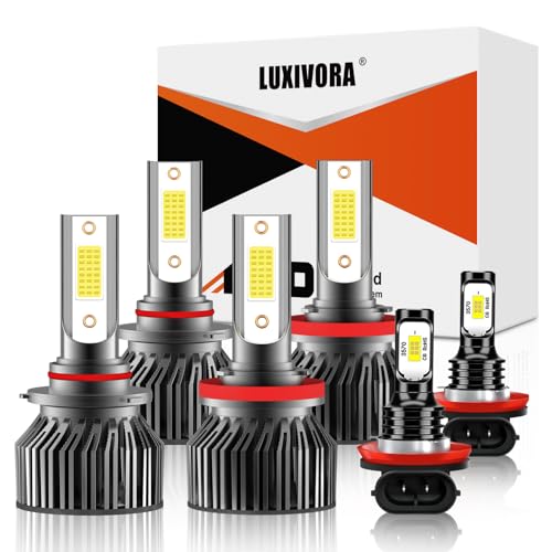 LUXIVORA Compatible For Honda accord Coupe (2008 2009 2010 2011 2012 2013 2014) Sedan(2013 2014 2015) fog Light Bulb,Pack of 6