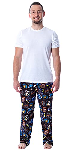 Def Leppard Men's Rock Band Album Covers Allover Print Lounge Sleep Pajama Pants4