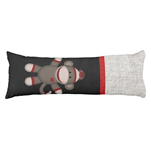 Koudjkd Retro Sock Monkey Body Pillowcase