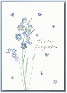Never Forgotten. Beautiful, Heartfelt Sympathy or Thinking of You Card