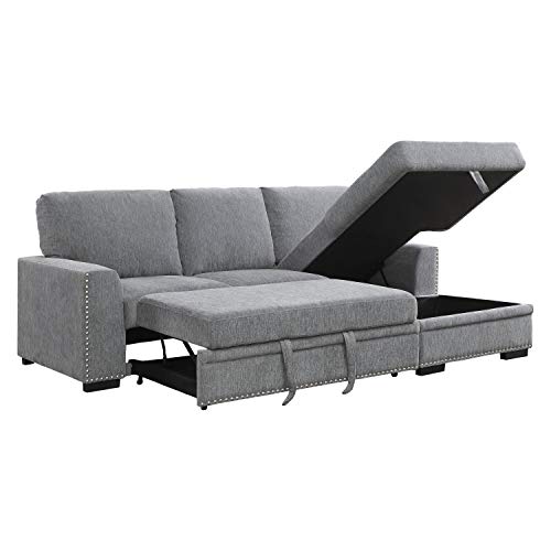 Lexicon Winona Sectional Sofa With Right Side Chaise, Gray #TOP5