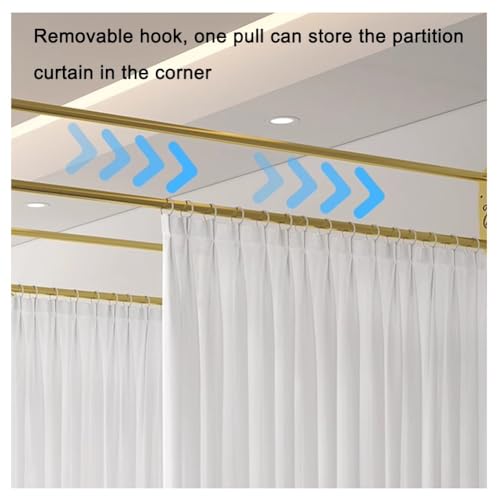 Rideau de séparation d'intérieur réglable avec tringle suspendue - 6