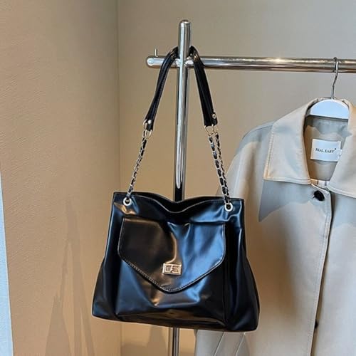 Bolso cruzado de PU con cierre y gran capacidad miniatura 5