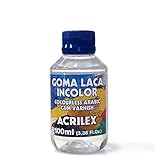 Se puede utilizar como sellador para la fijación de purpurinas y glitters o puede ser utilizado como barniz de acabado en las piezas que no serán sometidos a desgaste