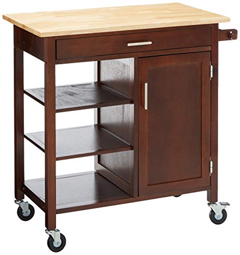 Winsome Marissa Kitchen Cart, Walnut #TOP13