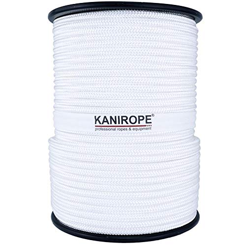 Preisvergleich Produktbild Kanirope® Polyesterseil Seil Polyester POLYBRAID 16mm 100m Weiß 16-fach geflochten