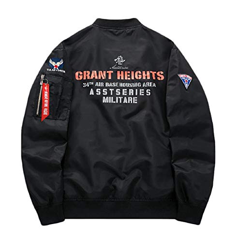 Image of CORIRESHA Mens Apollo NASA Patches Slim Fit Bomber Jackets Windbreaker