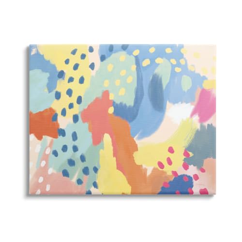 Stupell Industries Bright Life Abstract Colors Stretched Canvas Wall Art, 24 x 30, Multicolor
