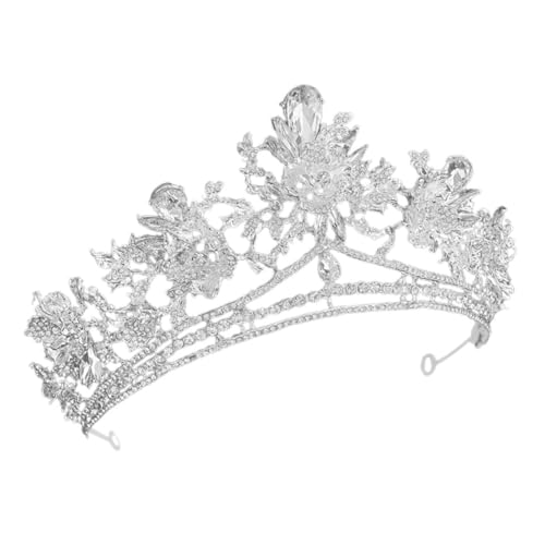 Accessoire de cheveux élégant avec cristaux de prestige et finition argentée