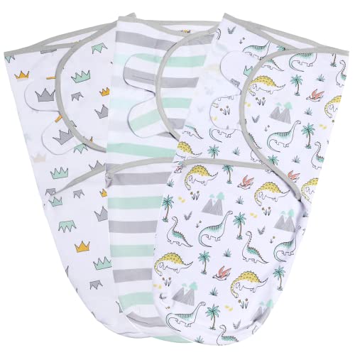 Image of Baby Swaddle Blanket, Swaddle Wrap for Newborn and Infant, Adjustable Swaddle Set for Baby Boy and Girl, Soft Organic Cotton, Small (0-3 Month)