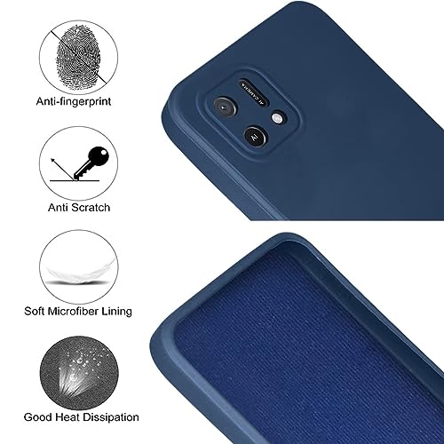 Image of Jkobi Back Cover Case for Oppo A16K | A16e (Matte Silicone with Inside Fiber Cloth |Blue)
