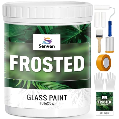 Frosted Glass Paint 35 Fl Oz Window Privacy Paint Frosted Glass Paint Kit Waterproof UV Resistant...