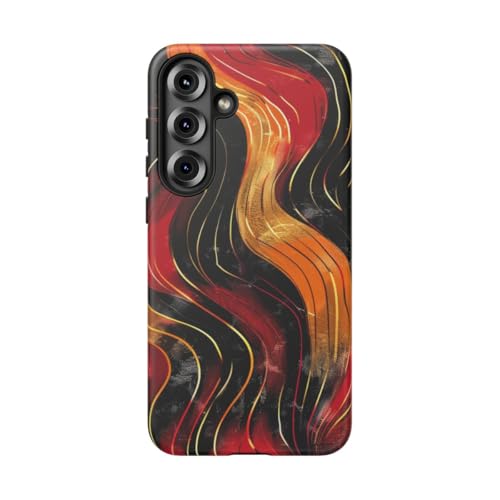 Coque mate Samsung S25 Plus motif abstrait texturé, élégance rigide et finitions premium